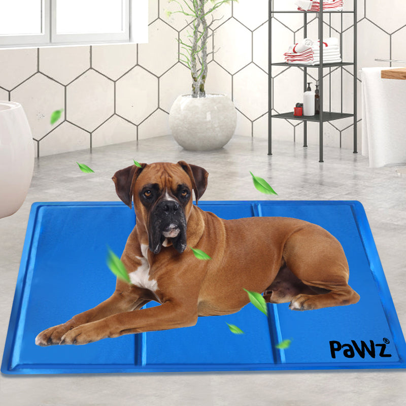 PaWz Pet Cooling Mat Gel Mats Bed Cool Pad Puppy Cat Non-Toxic Summer 110x70cm