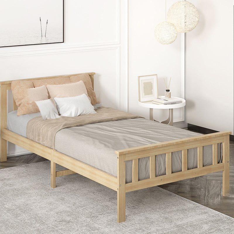 Levede Wooden Bed Frame King Single Size Mattress Base Solid Pine Wood Natural