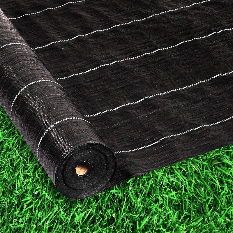 Lambu Weed Mat 1.83mx30m Plant Control Weedmat Pebbles Gravel Woven Fabric