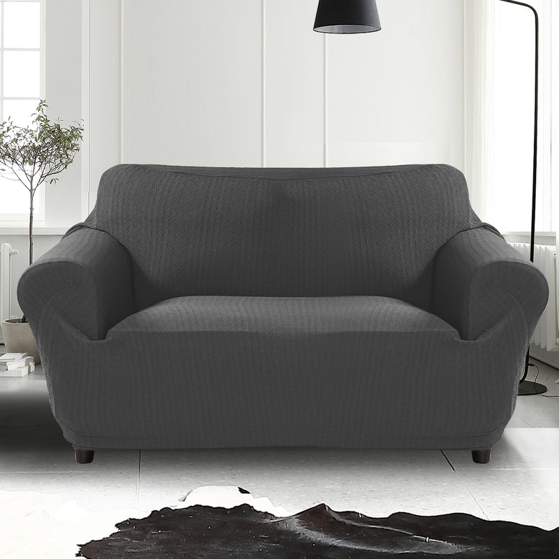 Sofa Cover Slipcover Protector Couch Covers 3-Seater Dark Grey