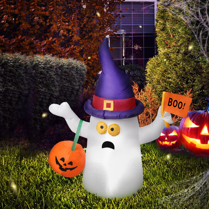 Emitto Halloween Inflatables LED Lights Blow Up Party Outdoor Yard Decorations