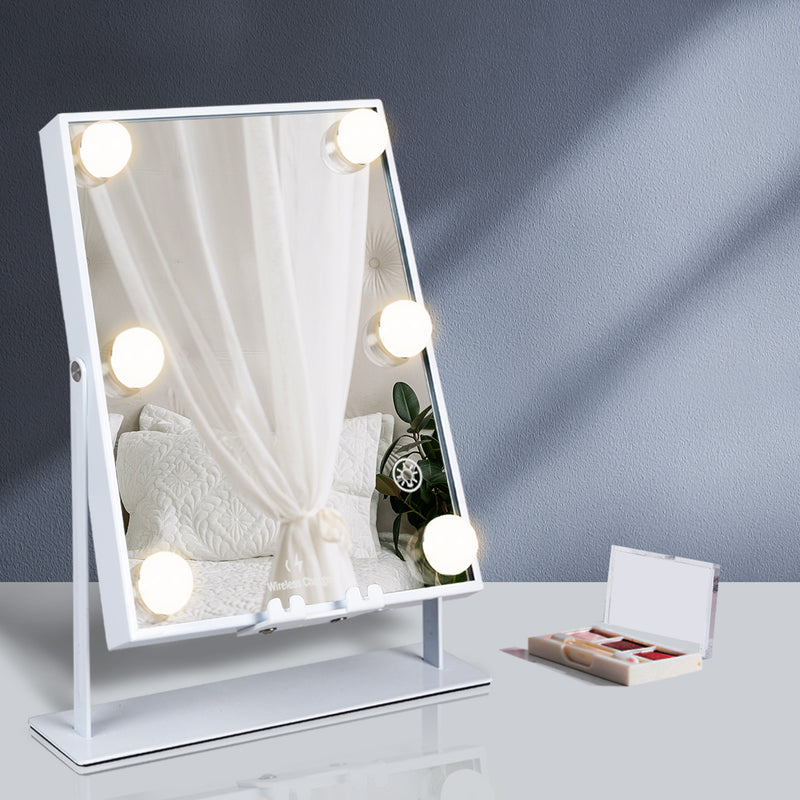 LED Hollywood Vanity Makeup Mirror With Lights Bluetooth Dimming Charging Touch