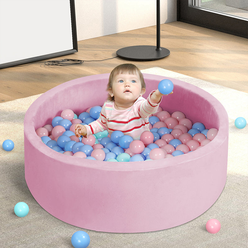 BoPeep Kids Balls Pit Baby Ocean Play Foam Pool Barrier Toy Padding Child Pink