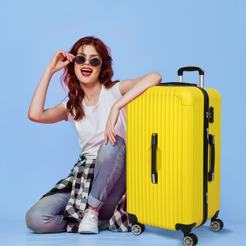 Slimbridge 28" Luggage Travel Suitcase Trolley Case Packing Waterproof Yellow