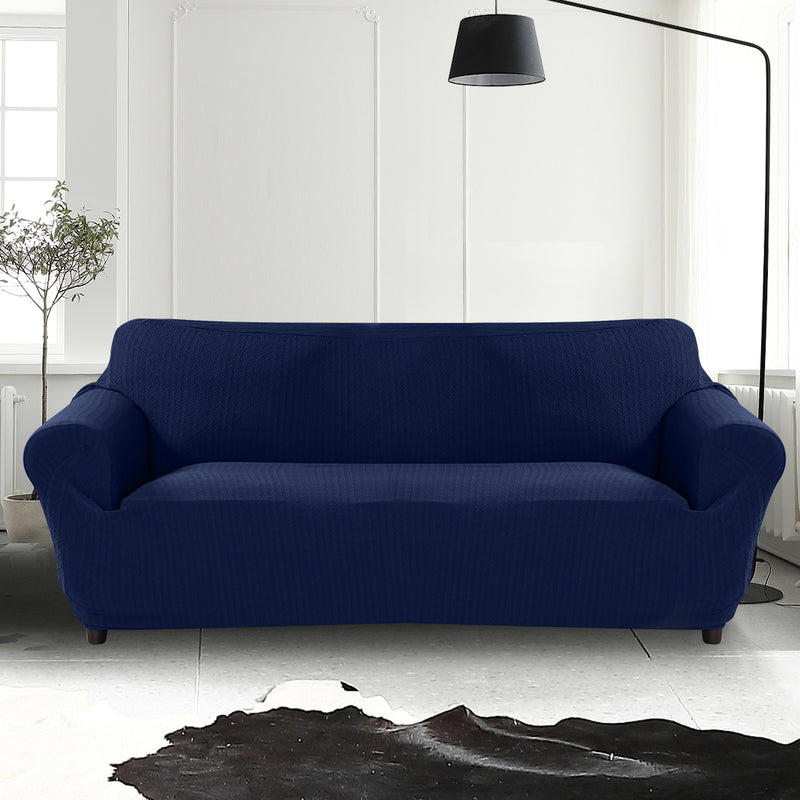 Sofa Cover Slipcover Protector Couch Covers 4-Seater Navy