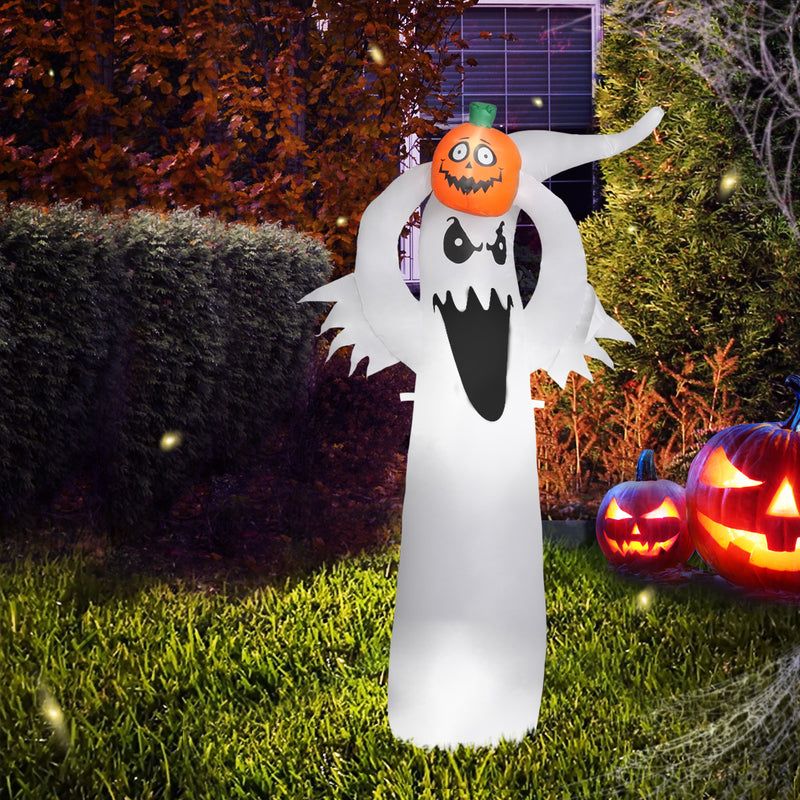 Emitto Halloween Inflatables LED Lights Blow Up Scary Ghost Party Outdoor Decor