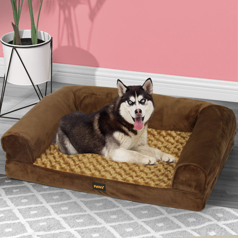 PaWz Pet Bed Sofa Dog Bedding Soft Warm Mattress Cushion Pillow Mat Plush  L