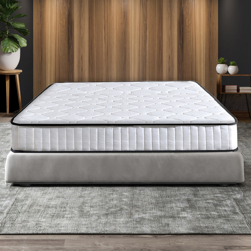 Dreamz Spring Mattress Bed Pocket 5 Zoned Foam Medium Firm Super King Size 20CM