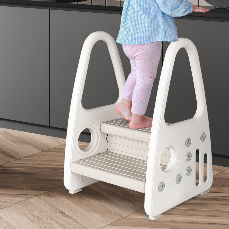 Levede Kids Step Stool Double Toddler Ladder Tower Standing Chair Foot Toilet