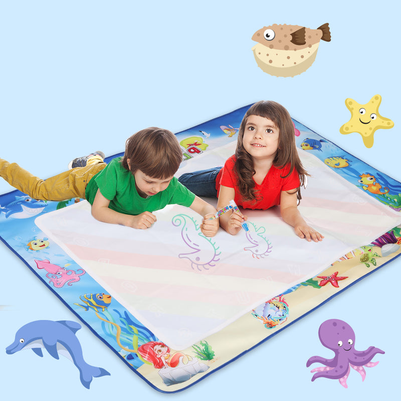 Kids Drawing Mat Aqua Doodle Board Water Painting Writing Magic Educational Toy