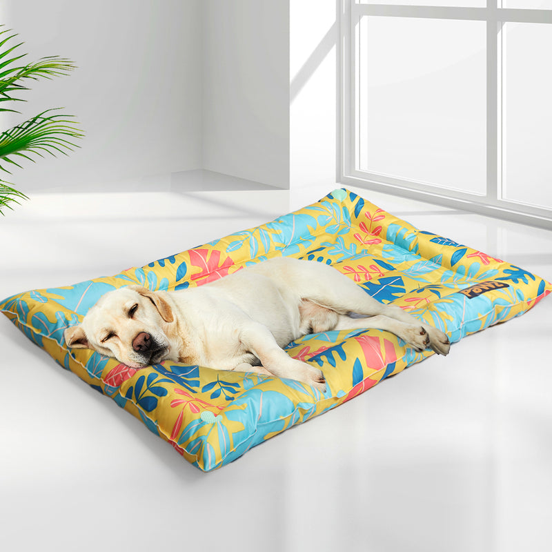 PaWz Pet Cool Gel Mat Cat Bed Dog Bolster Waterproof Self-cooling Pads Summer M