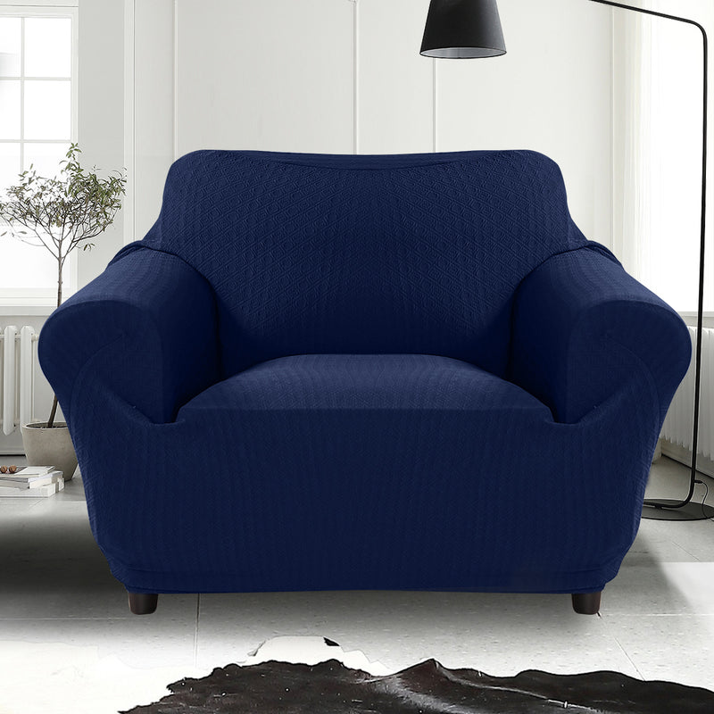 Sofa Cover Slipcover Protector Couch Covers 1-Seater Navy