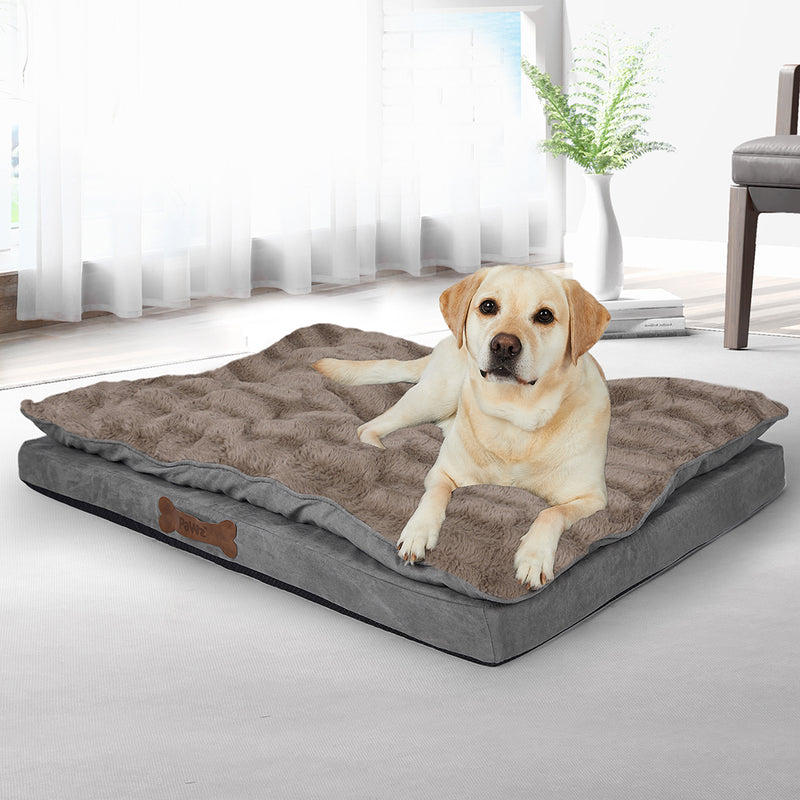 PaWz Dog Calming Bed Pet Cat Removable Cover Washable Orthopedic Memory Foam XL