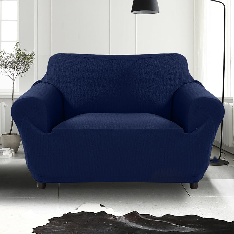 Sofa Cover Slipcover Protector Couch Covers 2-Seater Navy