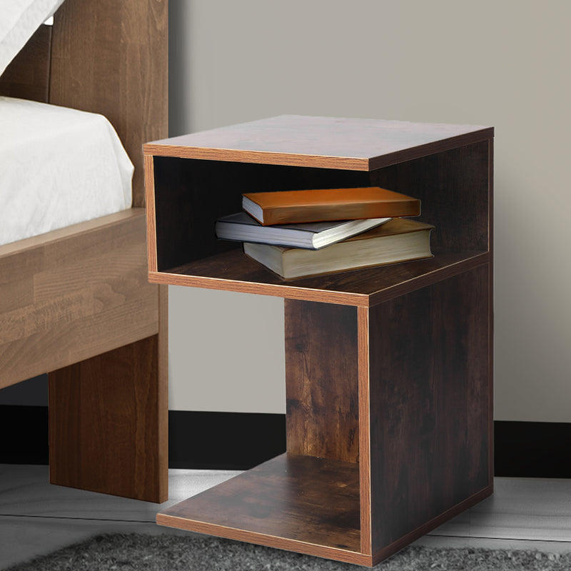 Levede 2x Bedside Tables Wood Side Table Nightstand Storage Cabinet Bedroom