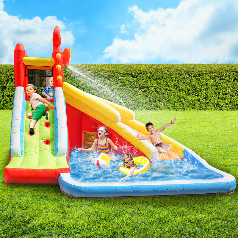 BoPeep Inflatable Water Slide Kids Play Park Pool Toys Outdoor Splash Jumping