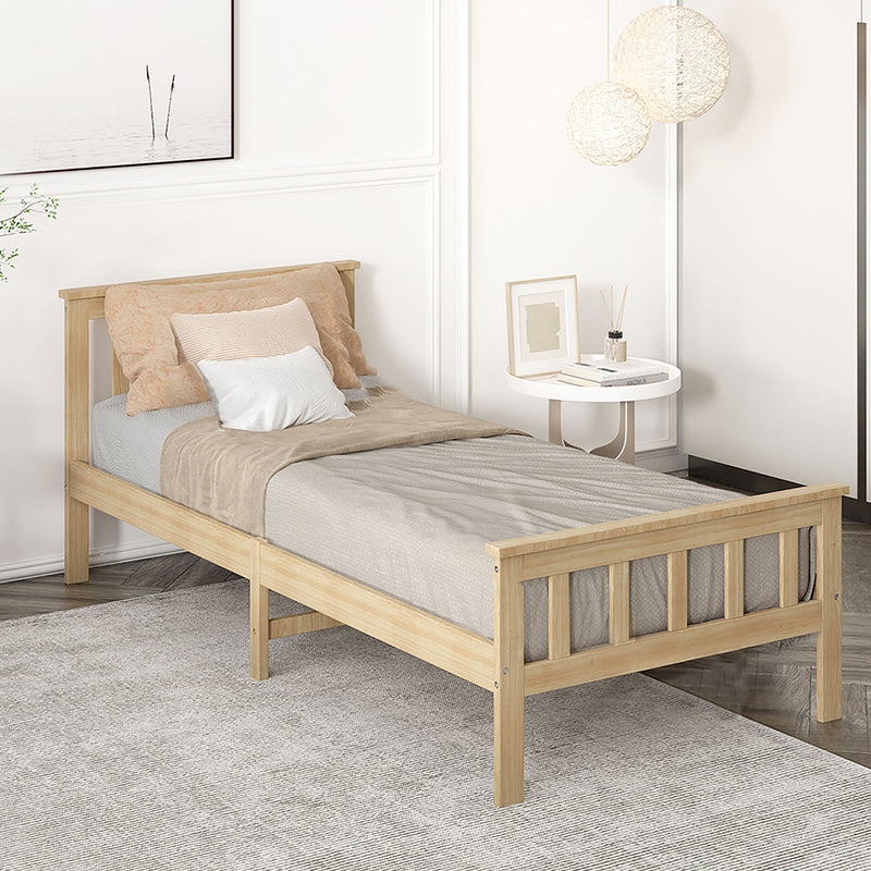 Levede Wooden Bed Frame Single Size Mattress Base Solid Pine Wood Natural