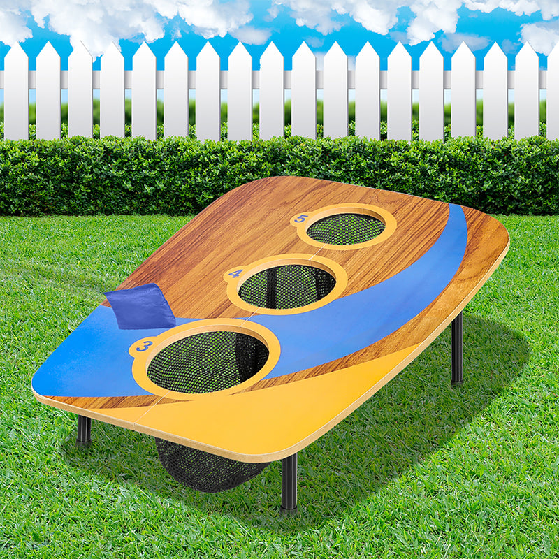 BoPeep Kids Bean Bag Toss Game Set Children Wooden Outdoor Toys Theme Party