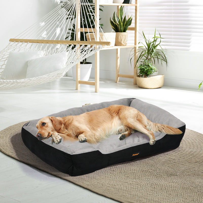 PaWz Pet Bed Dog Beds Bedding Mattress Mat Cushion Soft Pad Pads Mats XXL Black