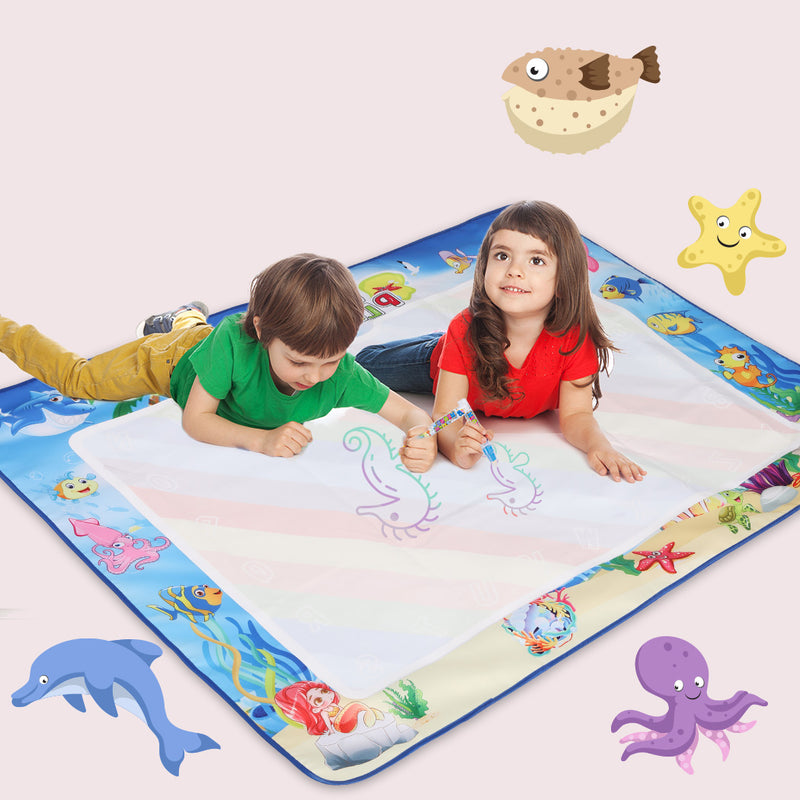 Kids Drawing Mat Aqua Doodle Board Water Painting Writing Magic Educational Toy