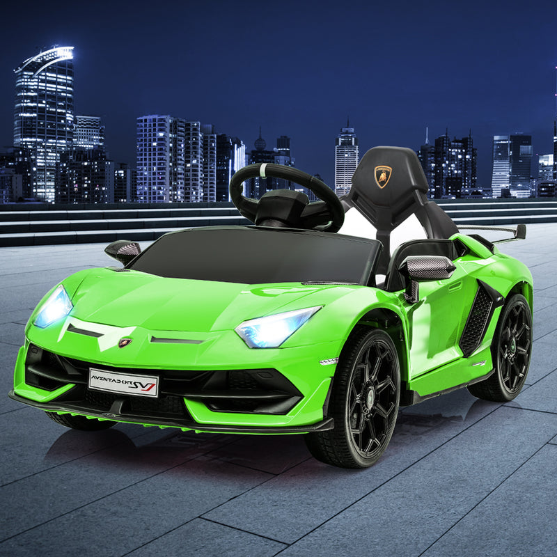 Kids Ride On Car Lamborghini SVJ Licensed Electric Dual Motor Toy Remote Control