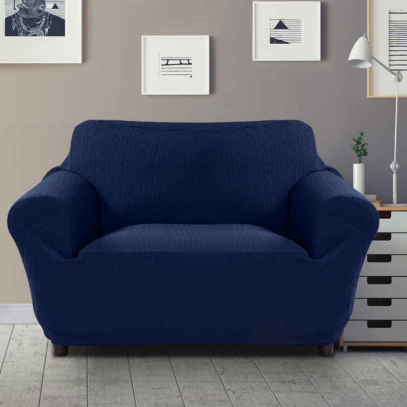 Sofa Cover Slipcover Protector Couch Covers 2-Seater Navy