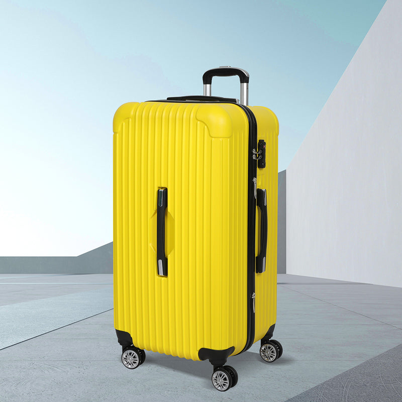 Slimbridge 30" Luggage Travel Suitcase Trolley Case Packing Waterproof Yellow