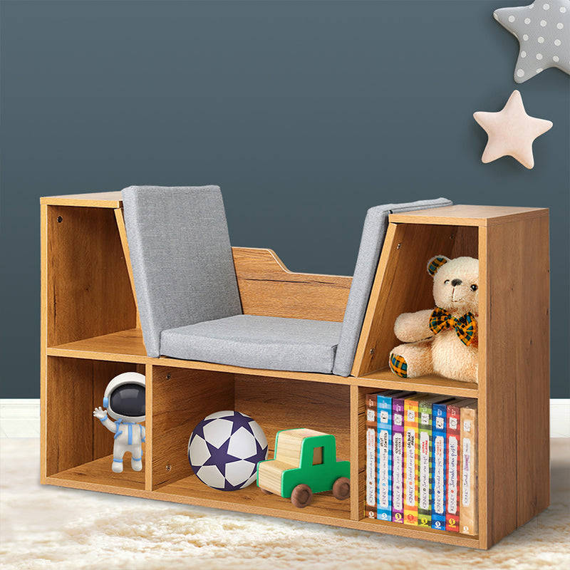 Levede Kids Bookcase Toys Box Shelf Storage Cabinet Container Children Organiser