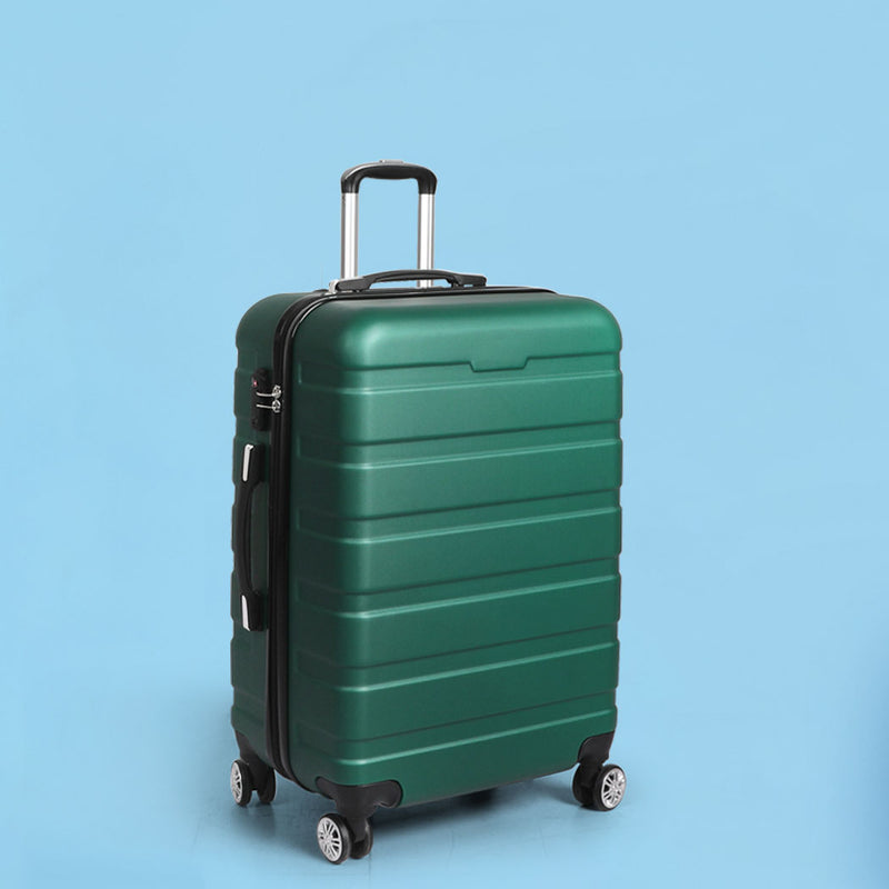 Slimbridge 28" Luggage Suitcase Trolley Travel Packing Lock Hard Shell Green