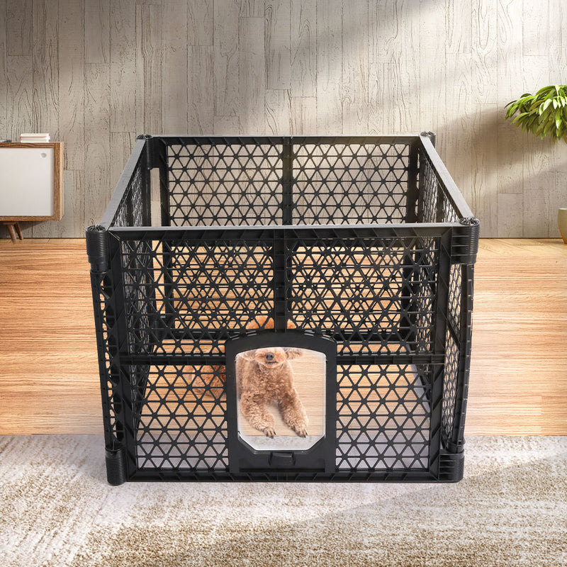 PaWz Pet Playpen Foldable Protable Dog Play Pens Plastic Garden Outdoor 4 Panels