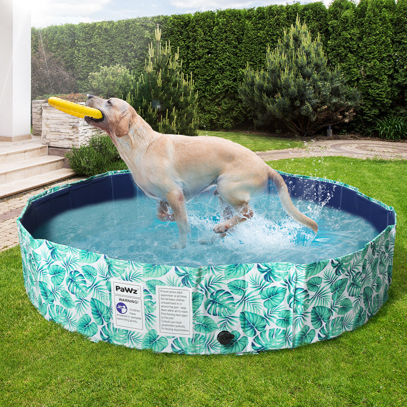 PaWz 120cm Pet Dog Swimming Pool Cat Portable BathTub Kid Shower Washing Folding