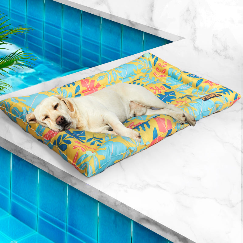 PaWz Pet Cool Gel Mat Cat Bed Dog Bolster Waterproof Self-cooling Pads Summer M