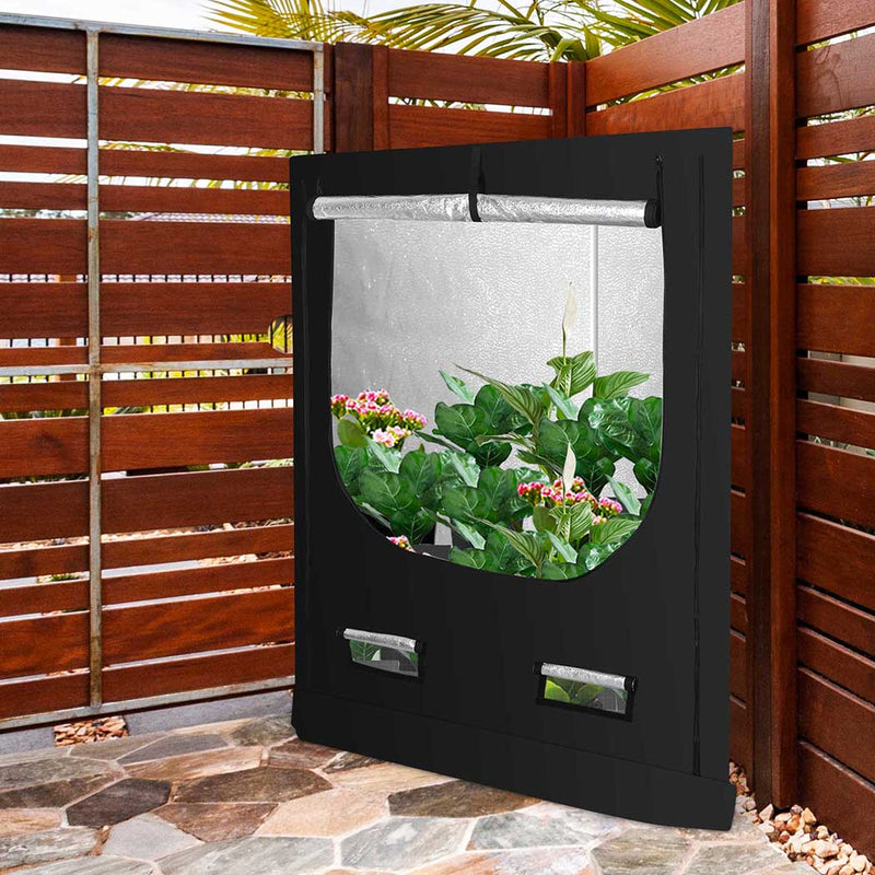 Garden Hydroponics Grow Room Tent Reflective Aluminum Oxford Cloth 100x142cm