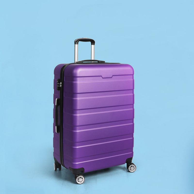 Slimbridge 28" Luggage Suitcase Trolley Travel Packing Lock Hard Shell Purple