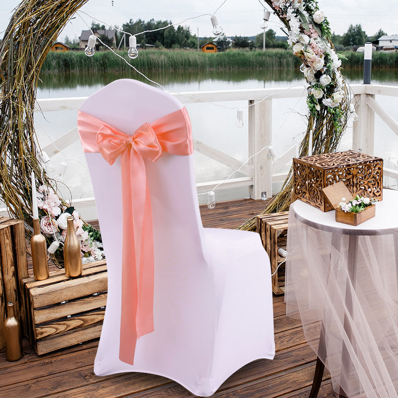 20x Satin Chair Sashes Cloth Cover Wedding Party Event Decoration Table Runner