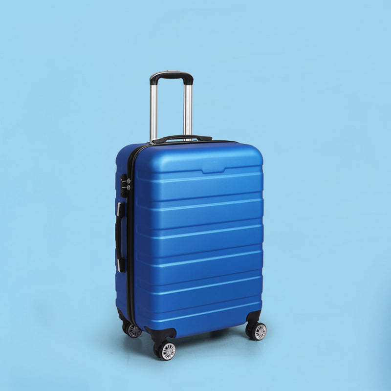 Slimbridge 24" Luggage Suitcase Trolley Travel Packing Lock Hard Shell Blue