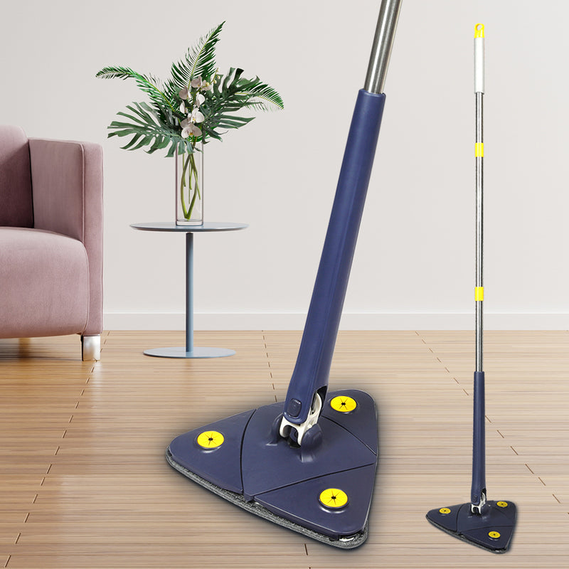 Cleanflo Cleaning Mop 360° Rotatable Spin Head +5 Pad Adjustable Multifunctional