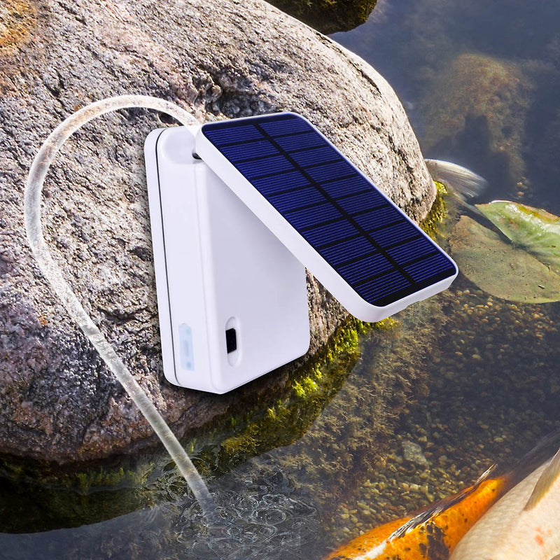 Solar Oxygenator Air Pump Powered Pool Water Pond Outdoor Fish Oxygen Tank