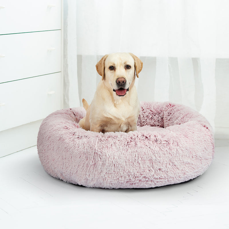 PaWz Replaceable Cover For Dog Calming Bed Nest Mat Soft Plush Kennel Pink XL