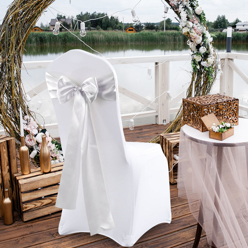 20x Satin Chair Sashes Cloth Cover Wedding Party Event Decoration Table Runner