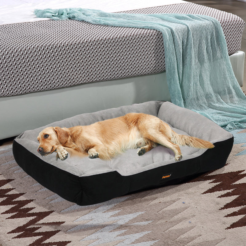 PaWz Pet Bed Dog Beds Bedding Mattress Mat Cushion Soft Pad Pads Mats XXL Black