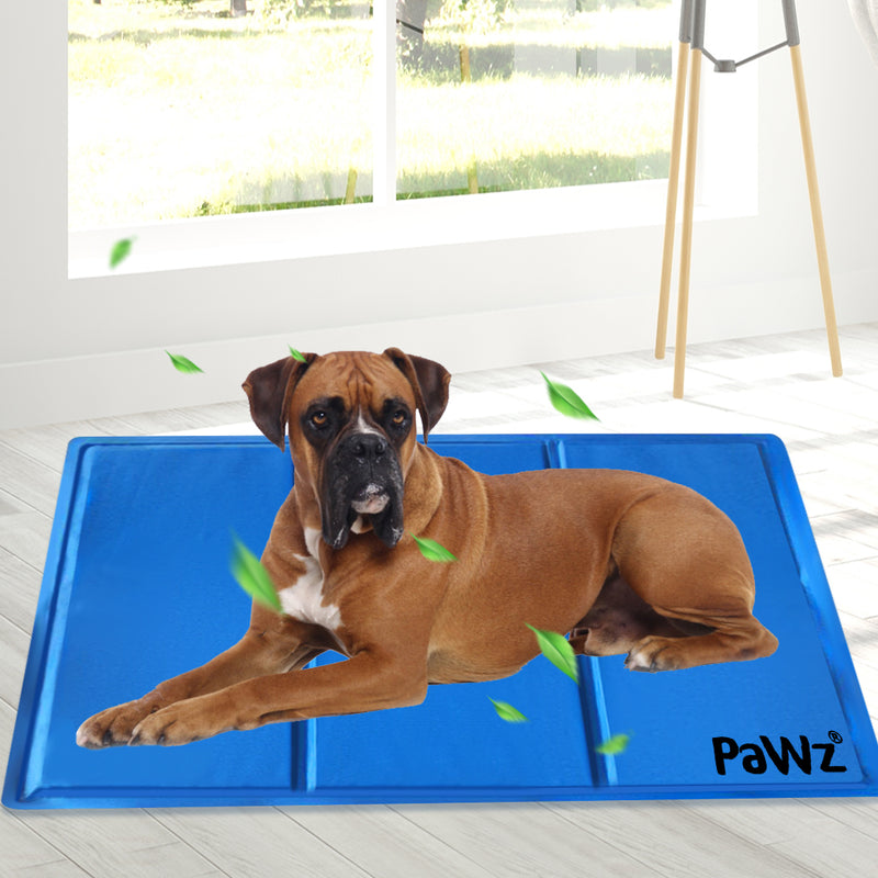 PaWz Pet Cooling Mat Gel Mats Bed Cool Pad Puppy Cat Non-Toxic Summer 110x70cm