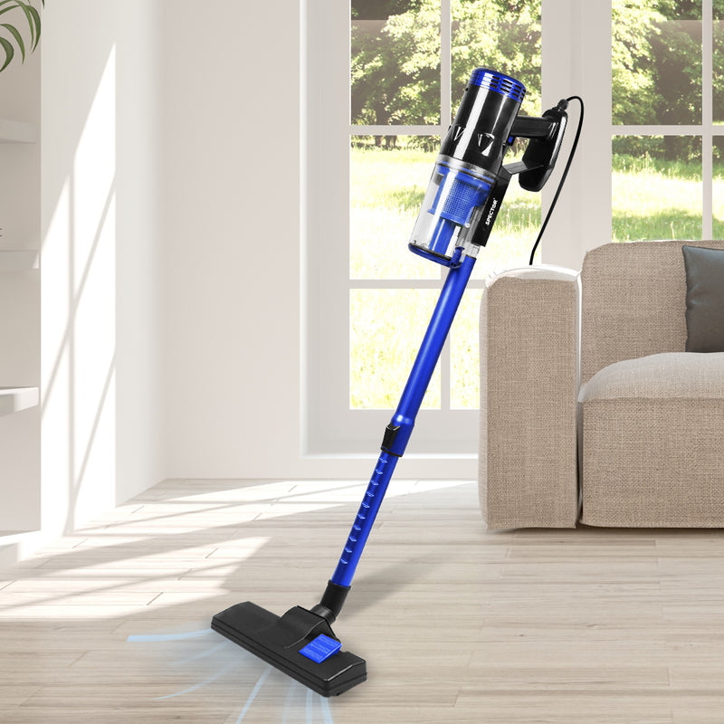 Spector Vacuum Cleaner Corded Stick Handheld Handstick Bagless Cae Vac 400W Blue