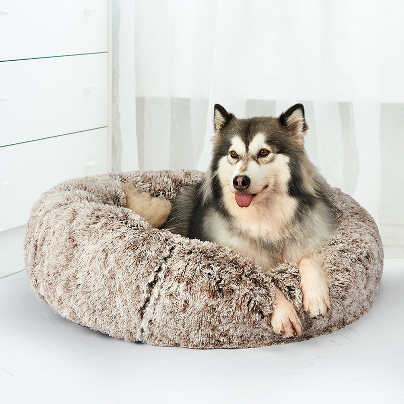 PaWz Replaceable Cover For Dog Calming Bed Soft Warm Kennel Cave AU Coffee L