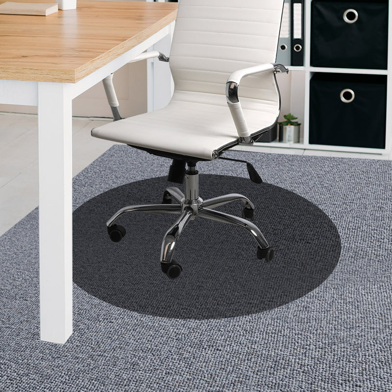 Marlow Chair Mat Round Hard Floor Protectors PVC Home Office Computer Mats Black