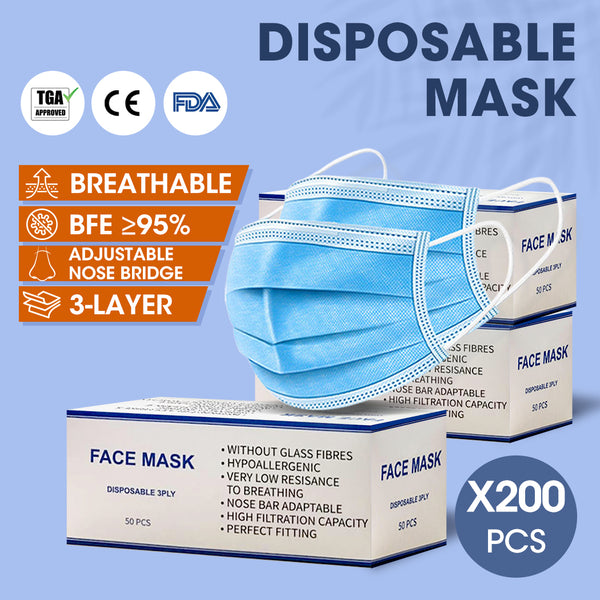 Face Mask Filter Disposable Masks Anti Dust PM2.5 Respirator Air Pollution x200