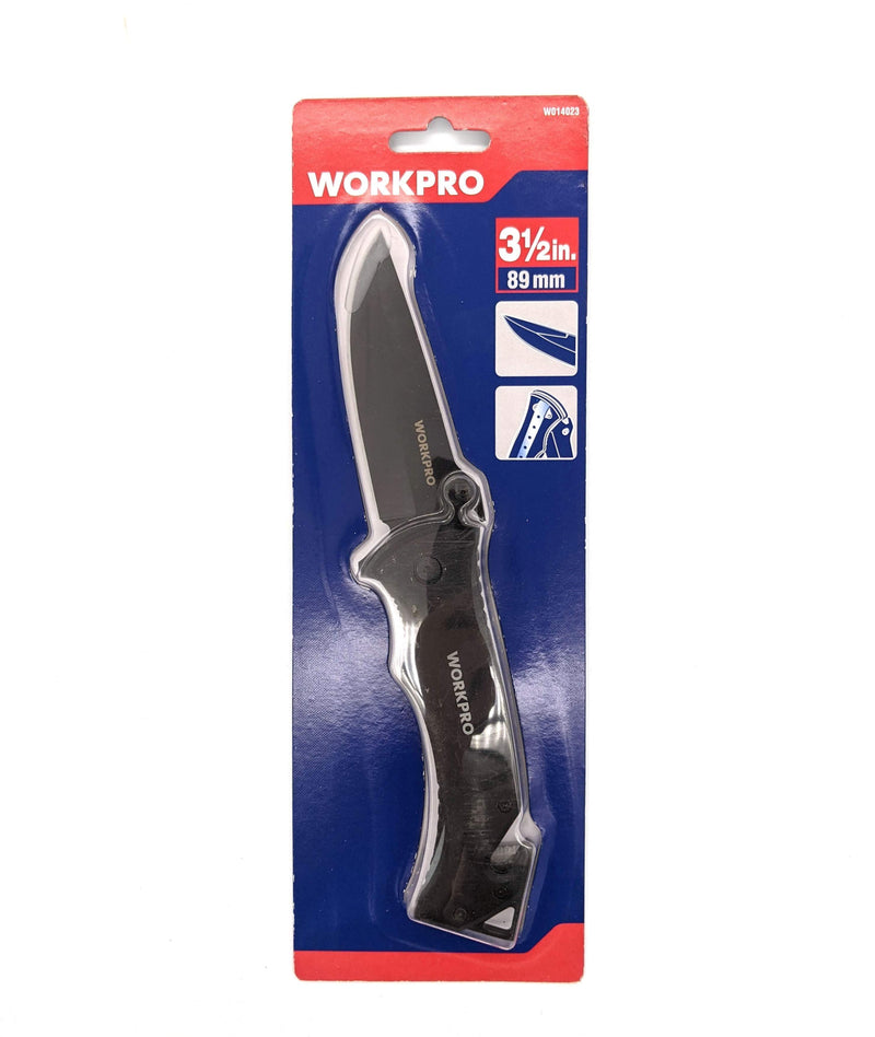 WORKPRO FOLDING KNIFE ALUMINUM HANDLE