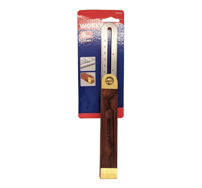 WORKPRO SLIDING T-BEVEL WITH WOODEN HANDLE 9INCH