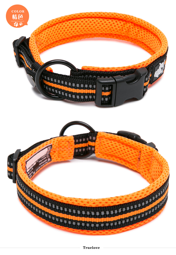 Heavy Duty Reflective Collar Orange M