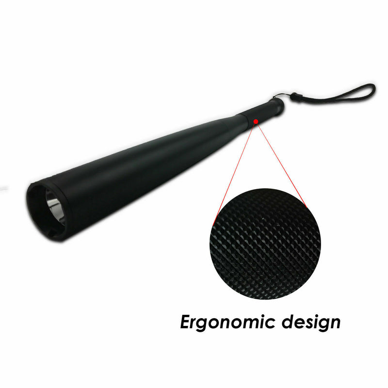 41cm Baseball Bat LED Flashlight Bright Baton Torch Emergency Security Tool